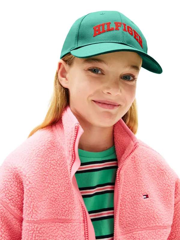 Kids Neutral Logo Embroidery Twill Baseball Cap 4 Image