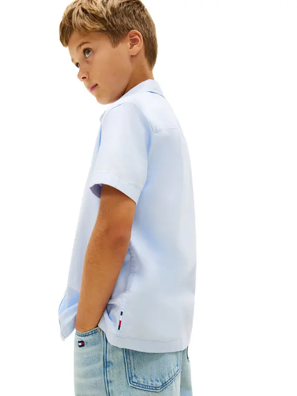 Kids Boys Short Sleeve Oxford Shirt 1 Image