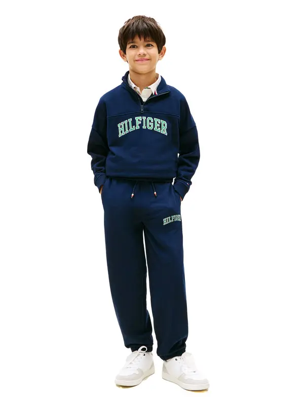 Kids Boys Logo Embroidery Terry Joggers 2 Image