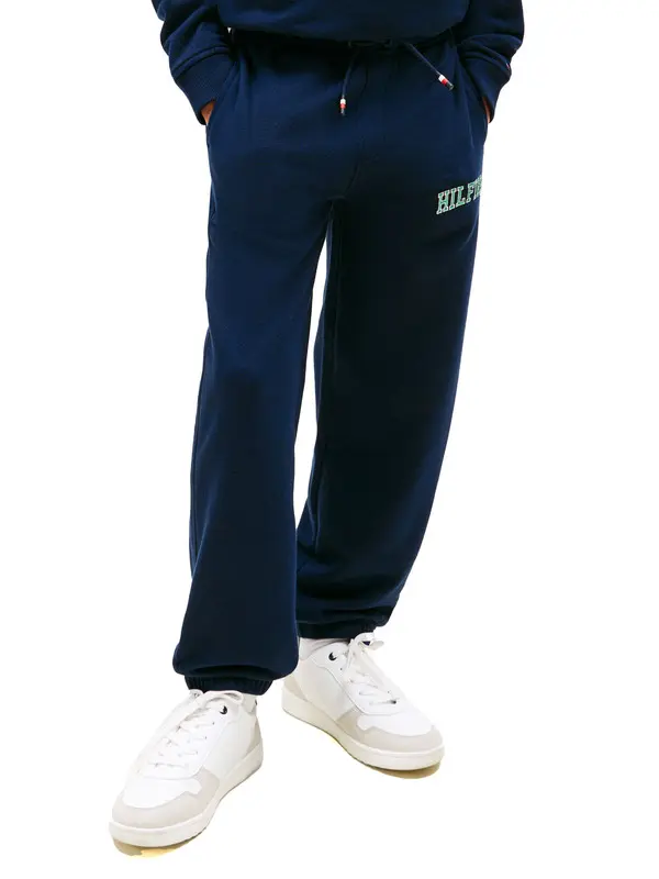 Kids Boys Logo Embroidery Terry Joggers 3 Image