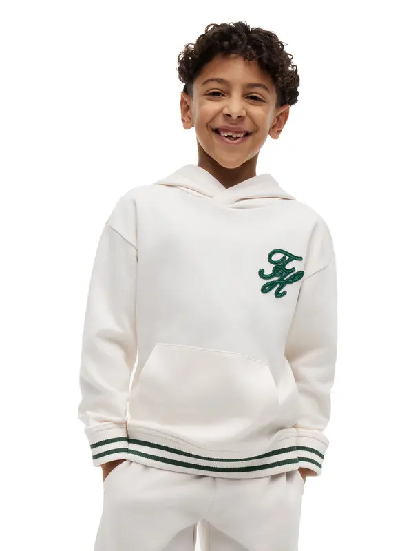 Kids Boys Varsity Monogram Hoodie 4 Image