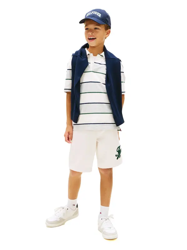 Kids Boys Logo Embroidery Sweat Shorts 3 Image