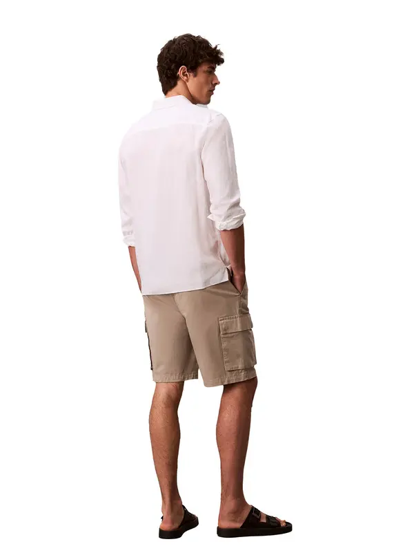 Cotton Pull-on Knee Length Cargo Shorts 3 Image