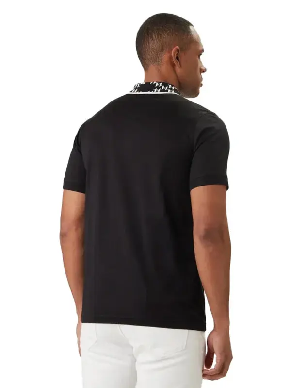 Monogram Collar Piqué Polo with Buttons 2 Image