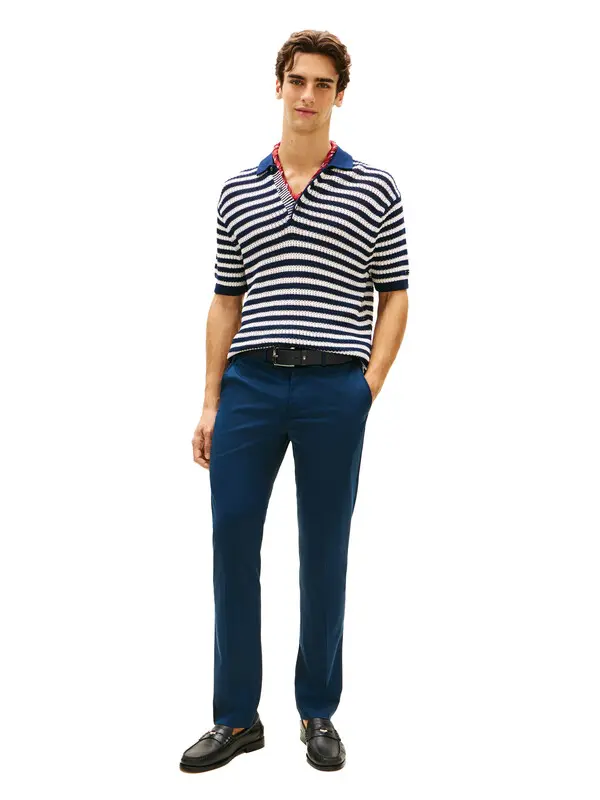 Sleek Smart Casual Denton Straight Chino Trouser 2 Image
