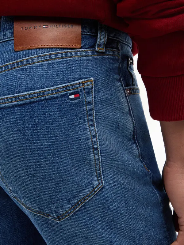Straight Fit Mid-rise Denton Jeans 1 Image