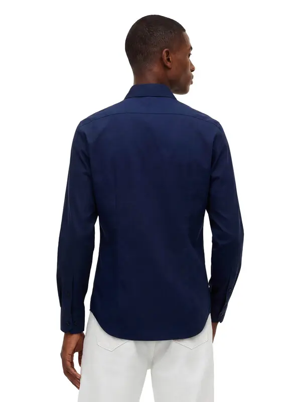 Slim-Fit Stretch Poplin Shirt 1 Image