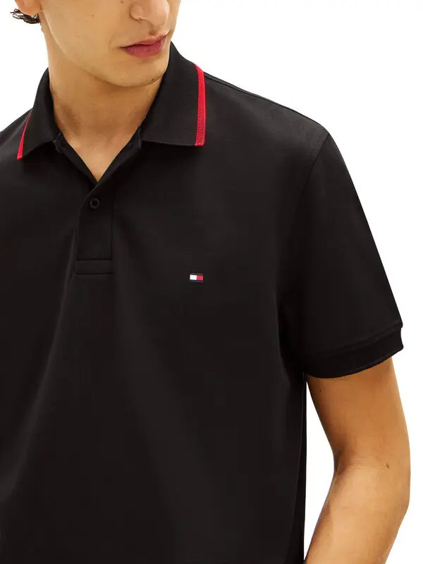 TH Flag Performance Tipped Polo Shirt  1 Image