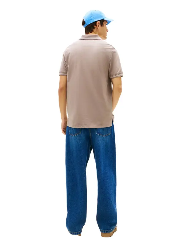 Tommy Flag Regular Fit Tipped Polo Shirt 2 Image