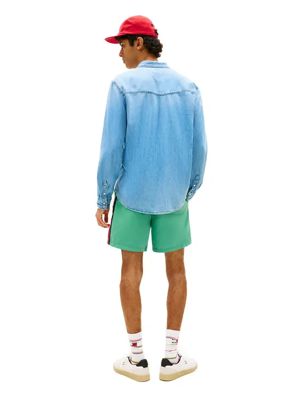 Regular Fit Western Style Long Sleeve Denim Shirt 2 Image