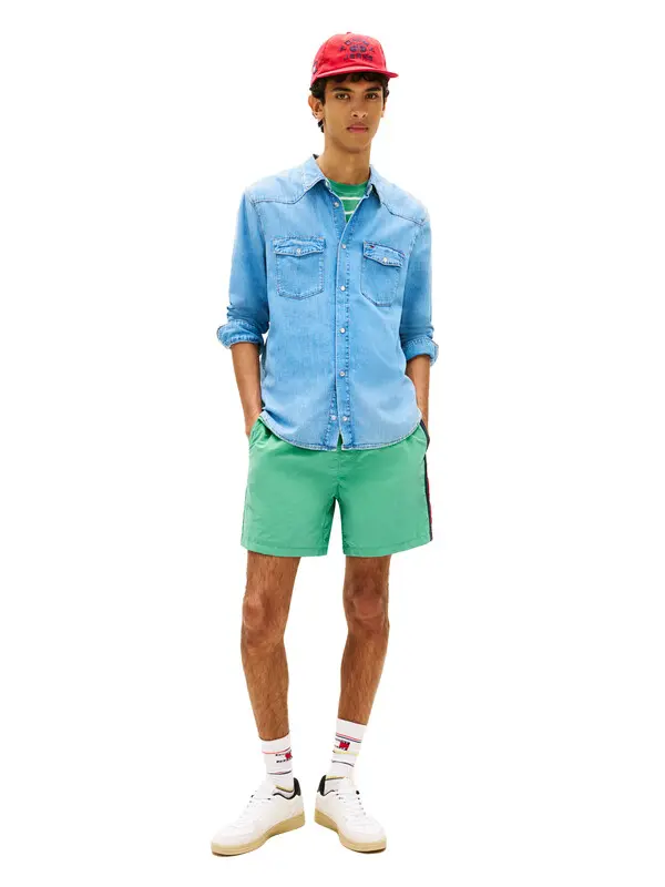 Regular Fit Western Style Long Sleeve Denim Shirt 3 Image