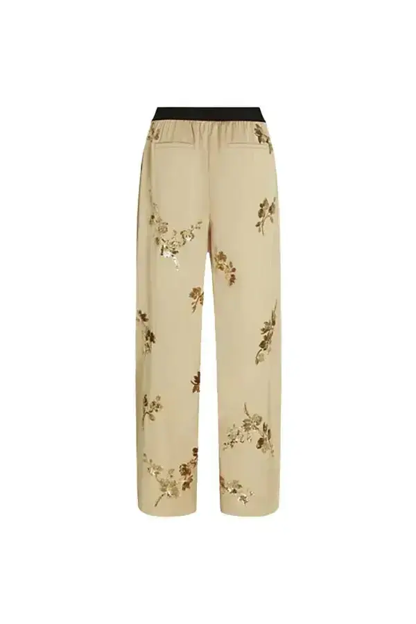 Flared Fluid Sequins Trousers 1 Image