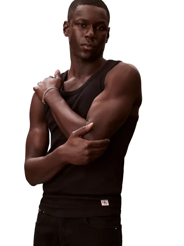 Slimm Fit Ribbed Tank Top 1 Image