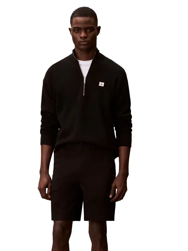 Stretch Cotton Twill Chino Shorts 2 Image