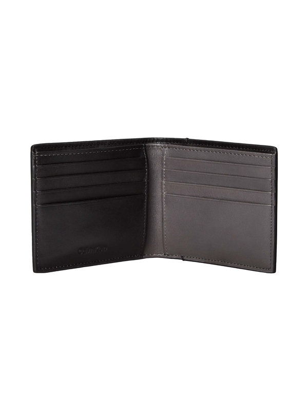 Embossed Logo Leather Bifold Wallet 2 Image