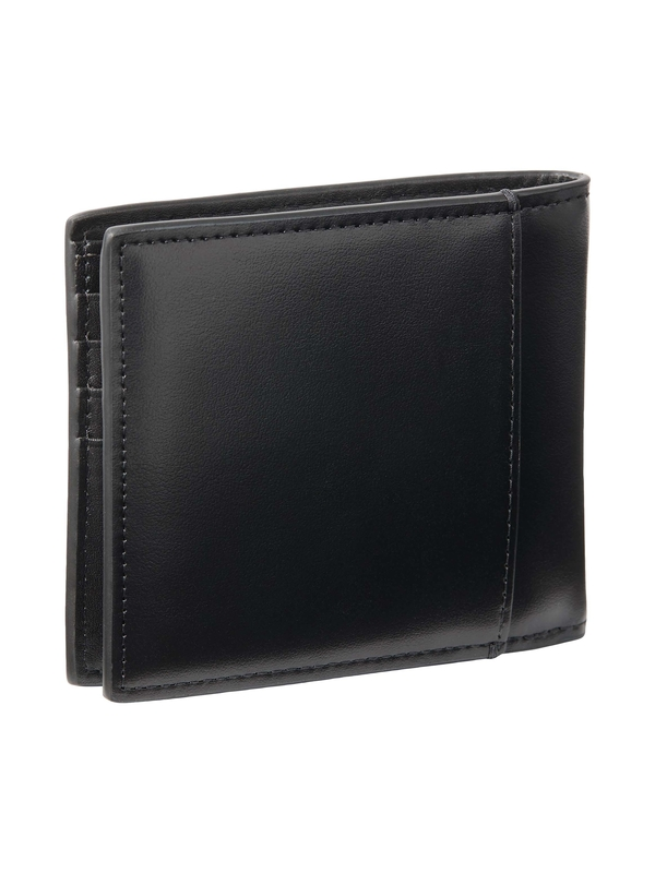 Embossed Logo Leather Bifold Wallet 3 Image