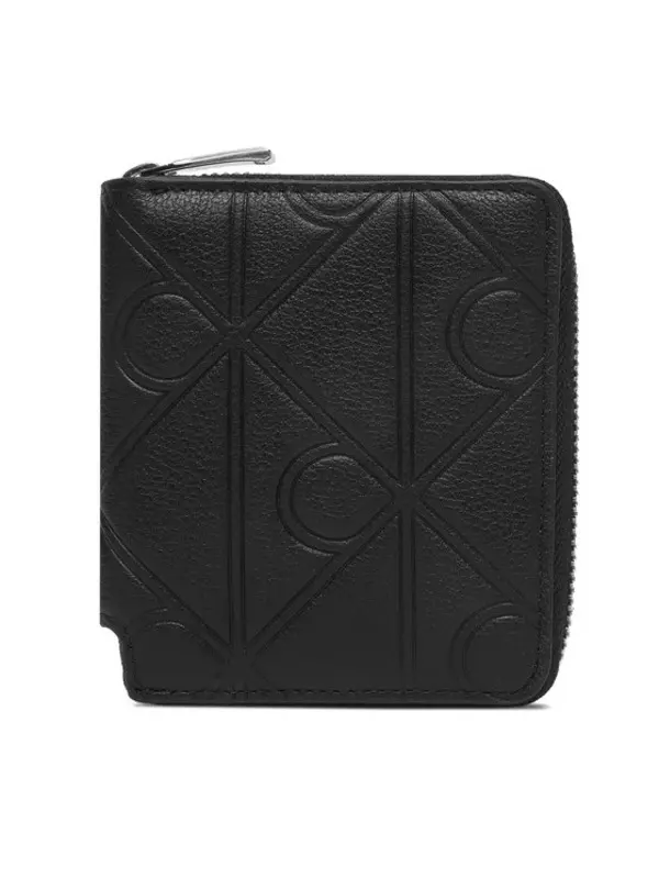 Monogram Embossed Zip-Around Leather Wallet 2 Image