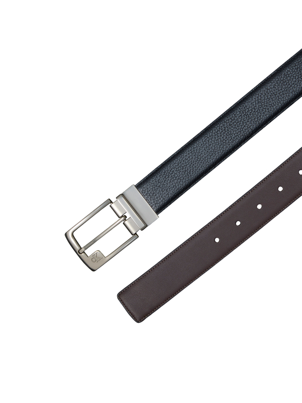 Double Sided Pebbled Leather Belt 1 Image