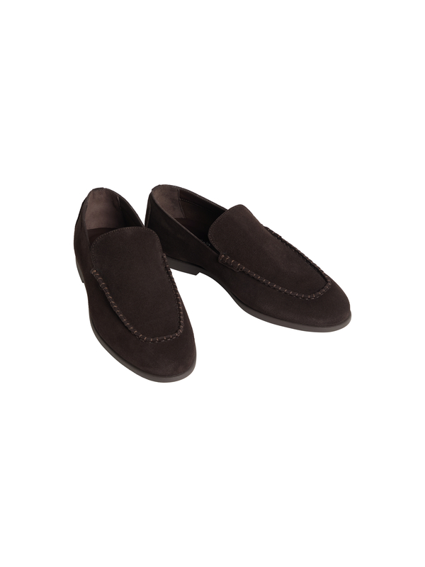 Suede Moc-Toe Slip-On Loafers 3 Image