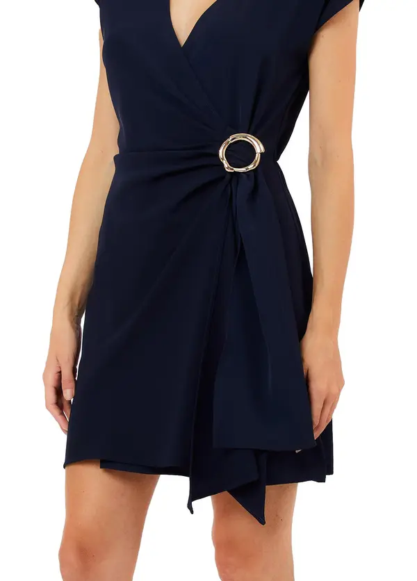 Short Wrap Dress with Bejewelled Detailing 2 Image