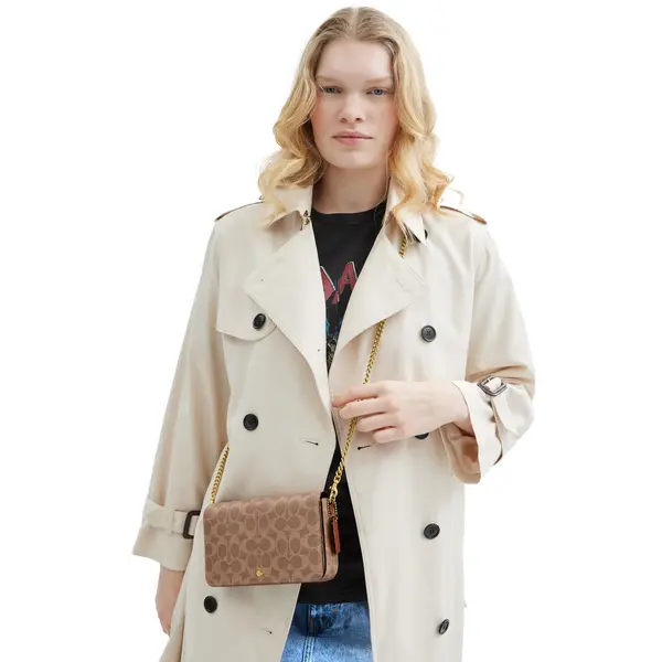 Mila Leather Crossbody Bag In Signature Canvas 4 Image