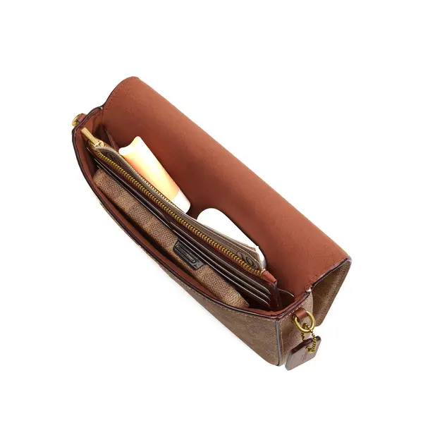 Mila Leather Crossbody Bag In Signature Canvas 2 Image