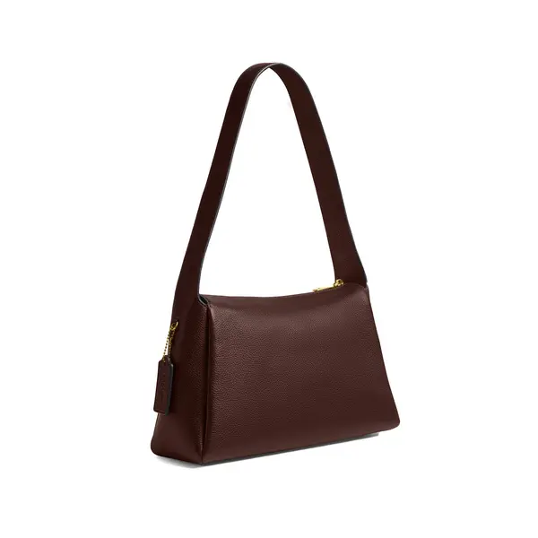 Lola Polished Pebbled Leather Shoulder Bag 2 Image