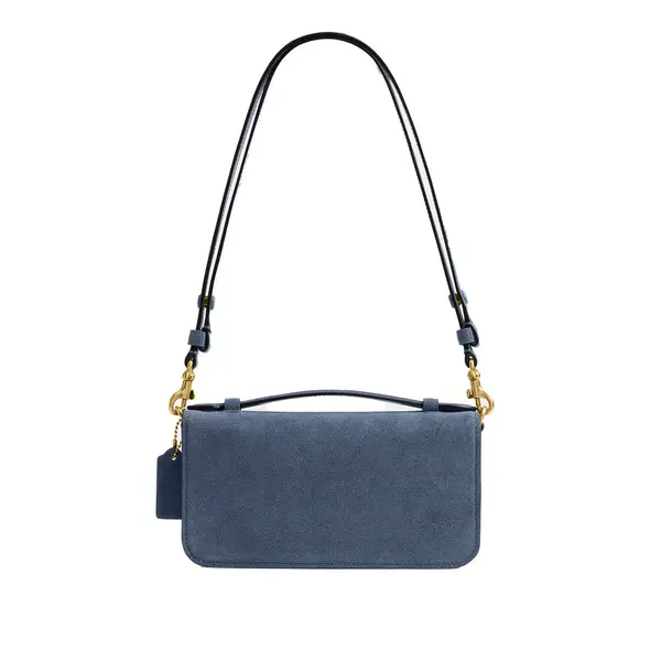 Elora Top Handle Suede Flap Crossbody Bag 2 Image