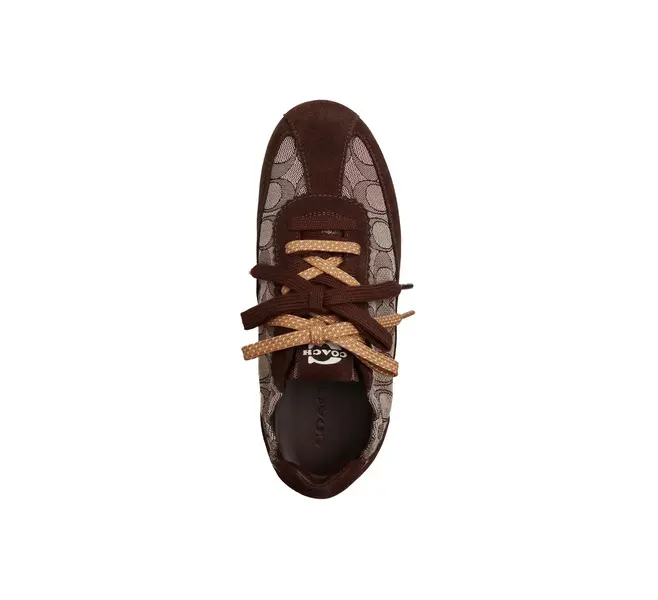 Signature Jacquard Suede Soft Retro Sneakers 1 Image