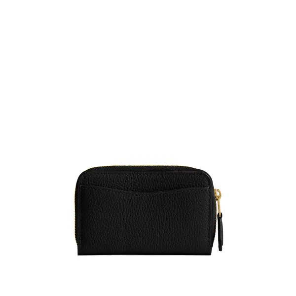 Essential Small Zip Around Pebbled Leather Card Case 2 Image