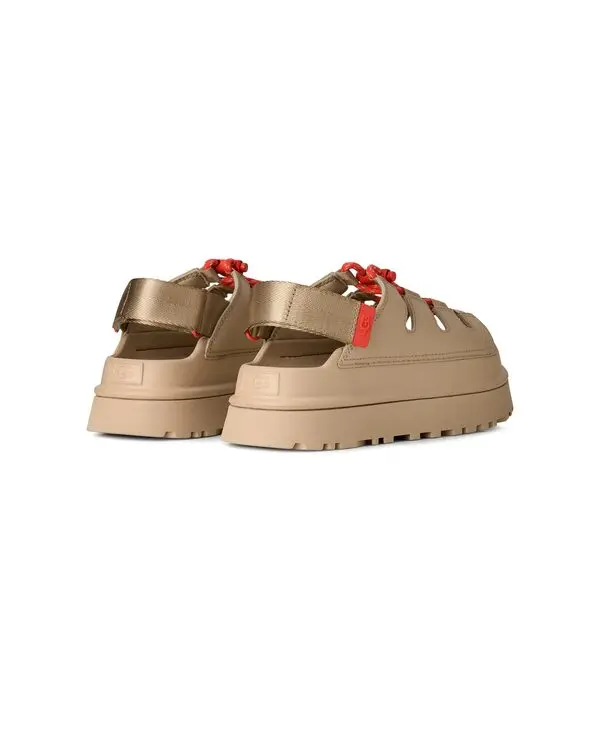 GoldenGlow Toggle Suede Sandals 1 Image