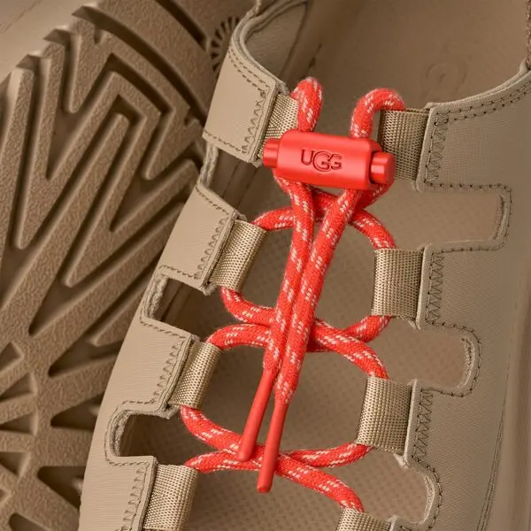 GoldenGlow Toggle Suede Sandals 3 Image