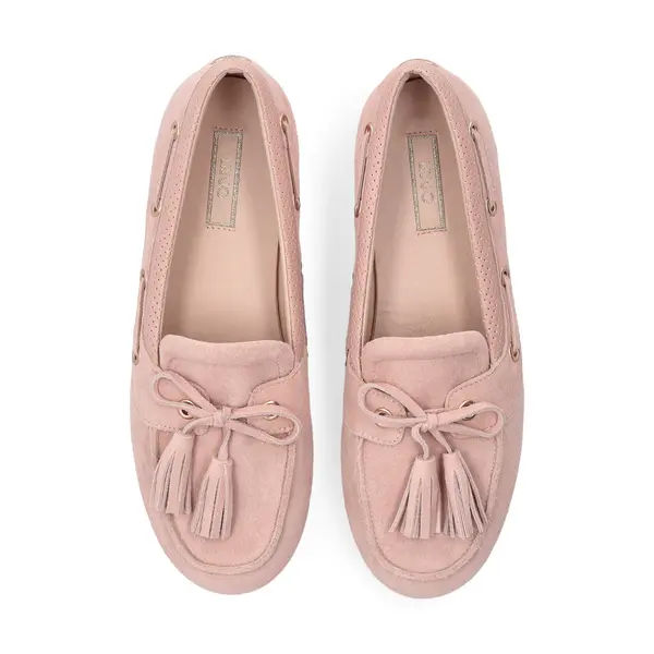Soft Suede Tassel Moccasins with Fringes Details 1 Image