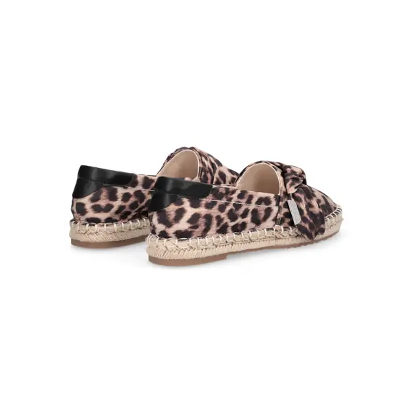 Leopard Print Knotted Canvas Espadrilles 3 Image