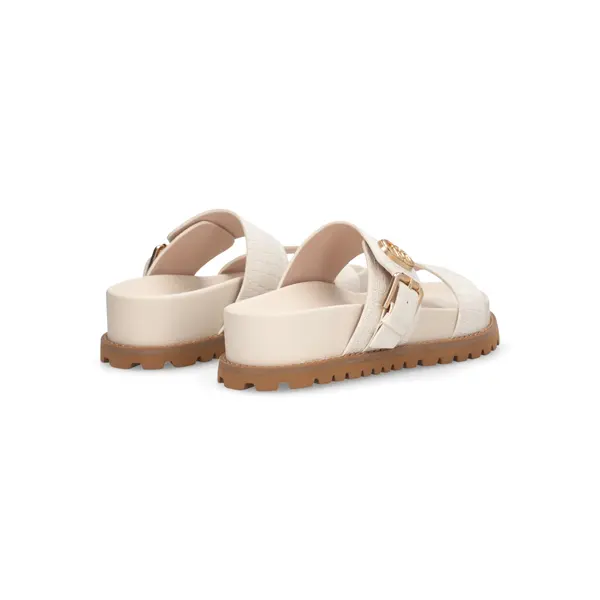 Croc-Embossed Double-Strap Platform Slide 2 Image