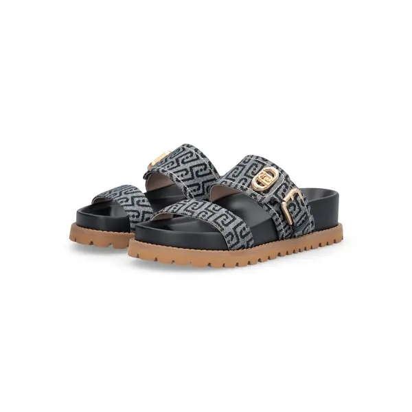Monogram Jacquard Chunky Buckled Platform Slide 4 Image