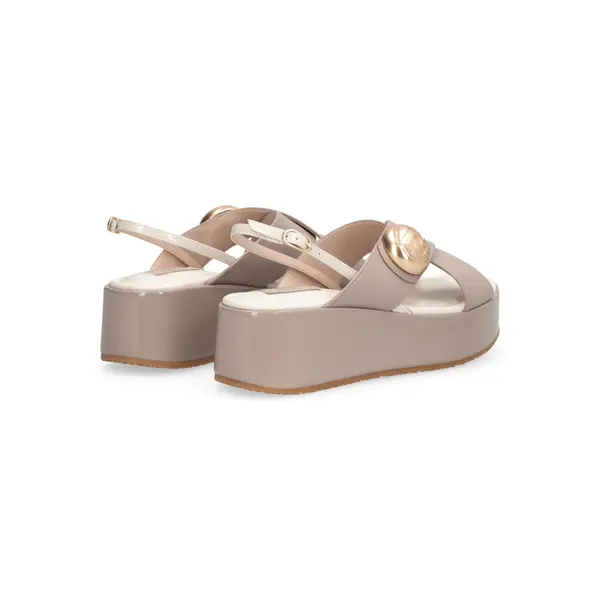 Criss-Cross Platform Slingback Sandal 2 Image