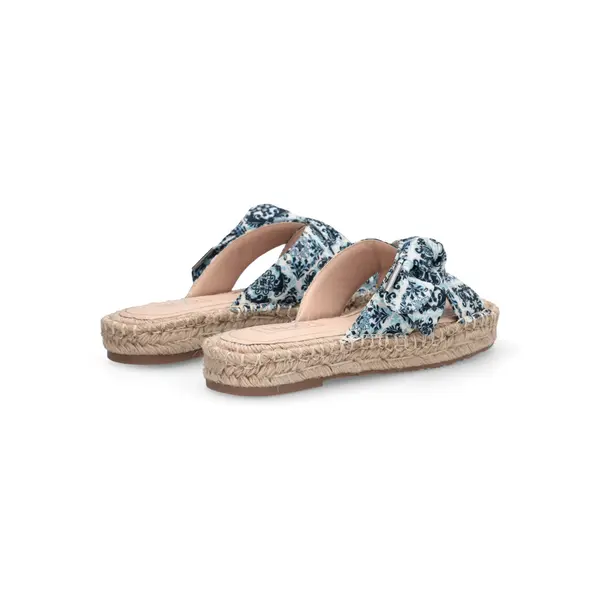 Leopard Print Knot-Front Espadrille Slides 2 Image