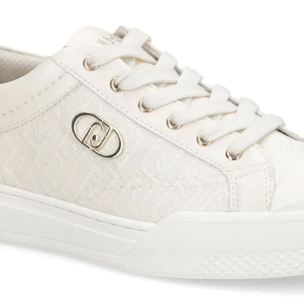 Low-Top Sneakers with Tonal Overlays and Gold Logo Detail 1 Image