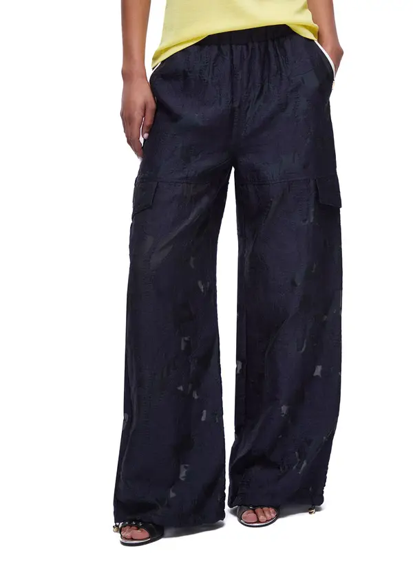 Organza Jacquard Wide Leg Trousers 1 Image