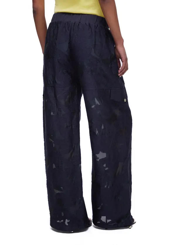 Organza Jacquard Wide Leg Trousers 2 Image