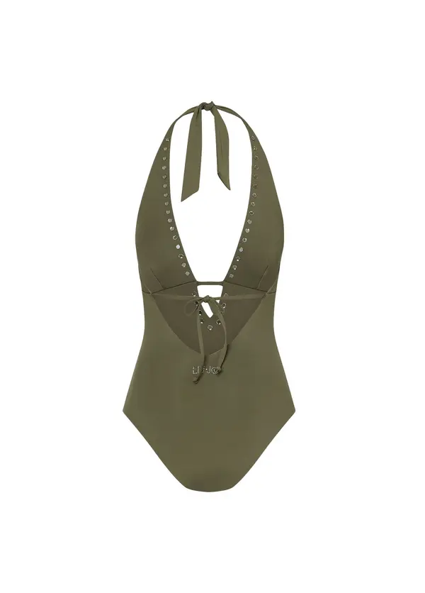 One-Piece Swimsuit With Studs 1 Image