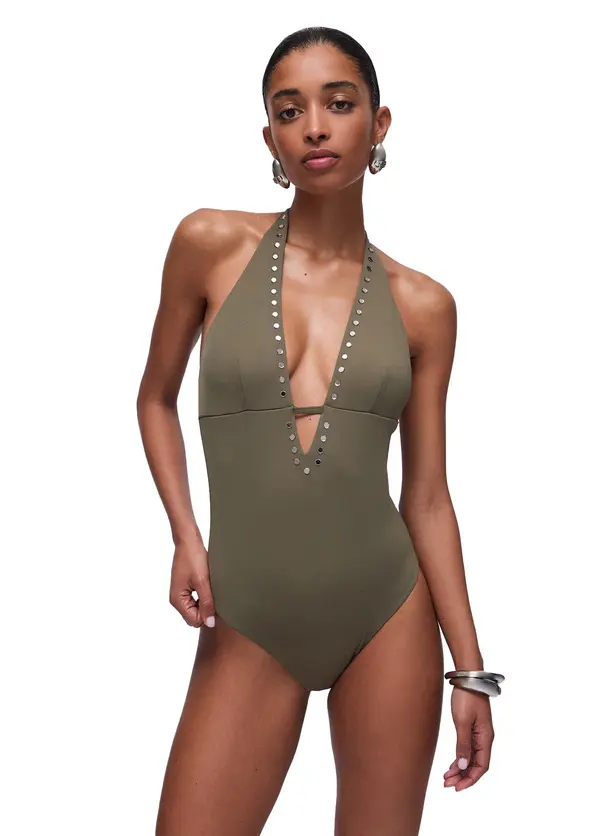 One-Piece Swimsuit With Studs 2 Image