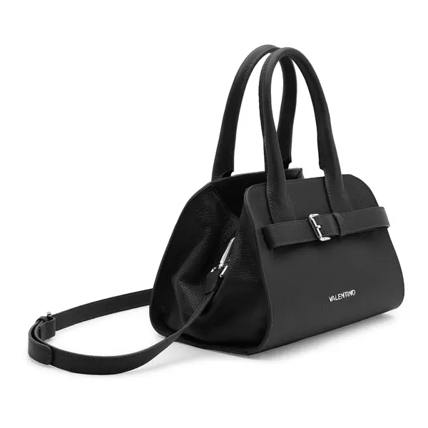 Grained Leather Buckle Handbag 3 Image