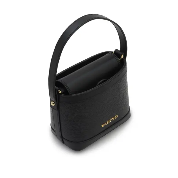 Grained Leather Flap Mini Handbag with Crossbody Strap 3 Image