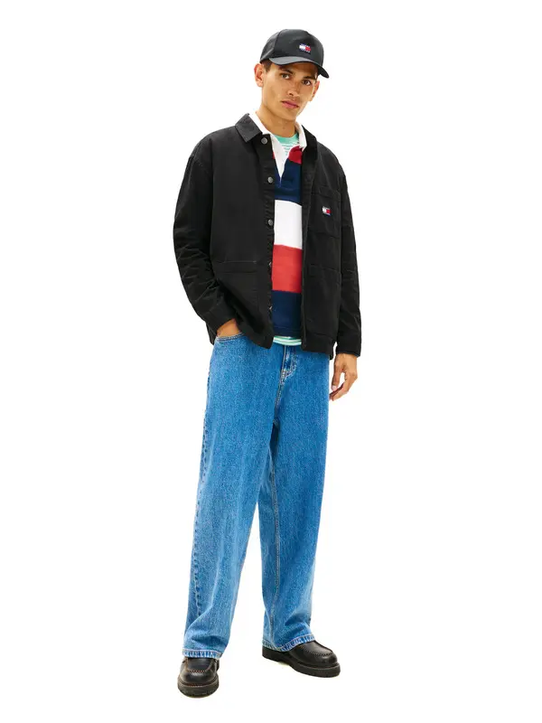Tommy Badge Oversized Fit Overshirt 3 Image