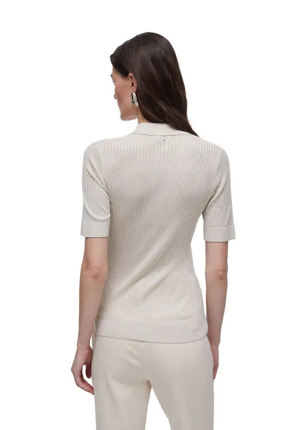 Regular Fit Knit Short Sleeve Polo Shirt 2 Image