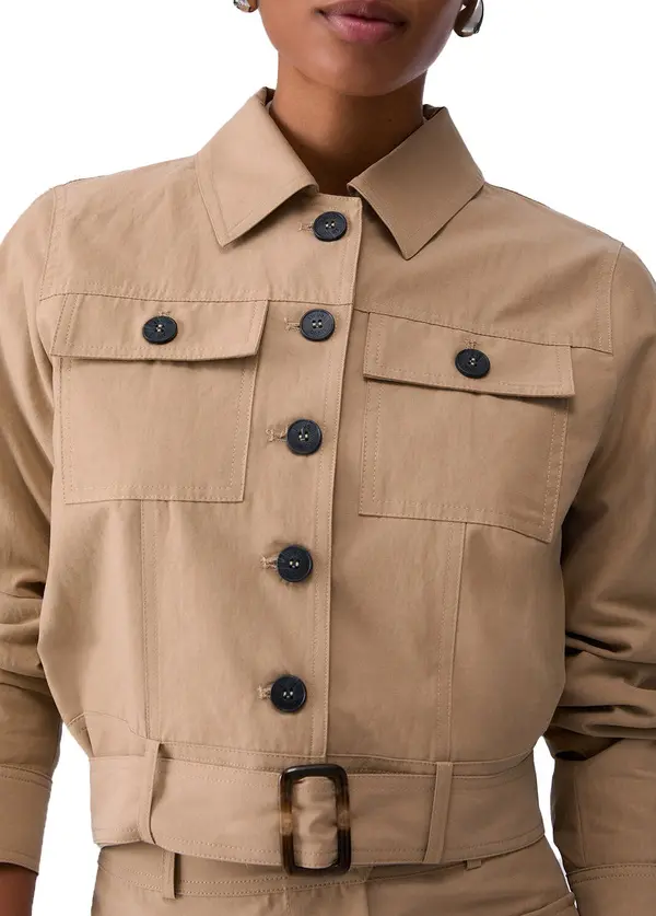 Light Tencel Jacket With Belt 2 Image