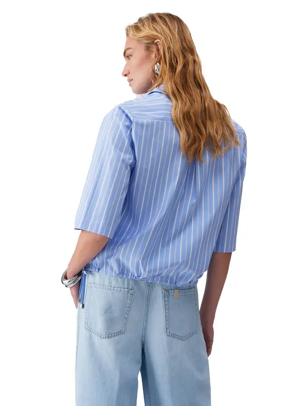 Striped Short-Sleeved Shirt 2 Image