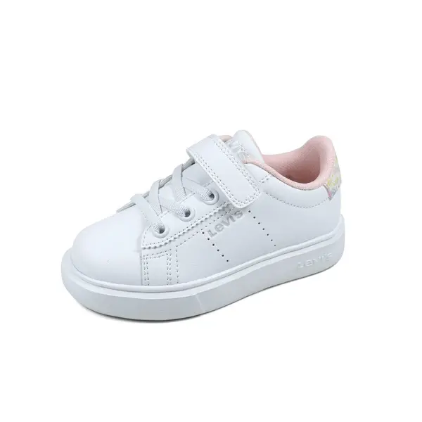 Baby Girls Low-Top Sneakers with Floral Accents 1 Image